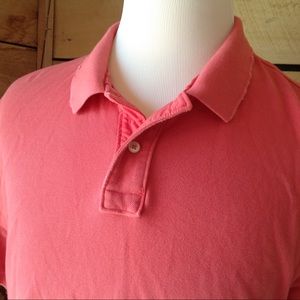 J. Crew Preppy Polo Men XL Coral Pink Vintage